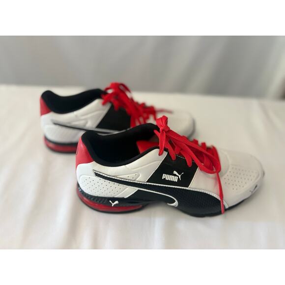 PUMA Tazon 6 FM Training Sneakers White Black Red Men\'s Size 7 (189876-01) main image 7